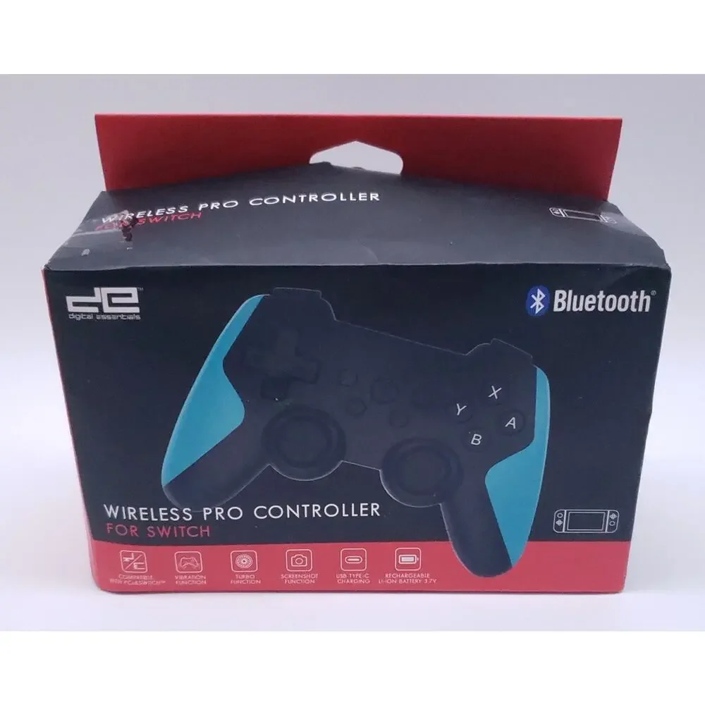 NINTENDO SWITCH Digital Essentials WIRELESS PRO CONTROLLER Bluetooth New Sealed